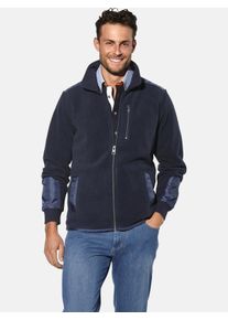 Sweatjacke Babista "Fleecejacke LOMARIO", Damen, Gr. XXL, blau (dunkelblau), Obermaterial: 59% Polyester COOLMAX PES(Coolmax). 41% Baumwolle CO., Sweatjacken Sweatjacke