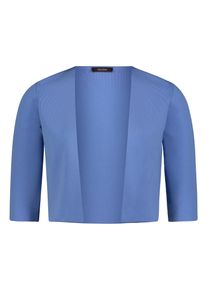 Bolero Vera Mont "Strickbolero langarm", Damen, Gr. M, blau (paris blau), Obermaterial: 62% Viskose CV. 34% Polyamid PA. 4% Elasthan EL., Strickjacken Bolero