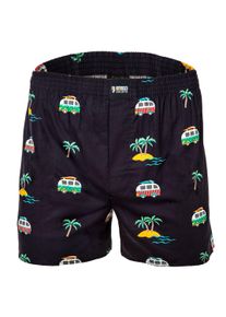 Webboxer Happy Shorts "Web-Boxershorts 1er Pack", Herren, Gr. M, bunt (vacation), Obermaterial: 100% Baumwolle CO., Unterhosen Webboxer