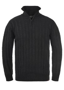 Troyer INDICODE "Troyer IDPaulo", Herren, Gr. S, grau (charcoal mix), Obermaterial: 100% Baumwolle CO., Pullover Troyer