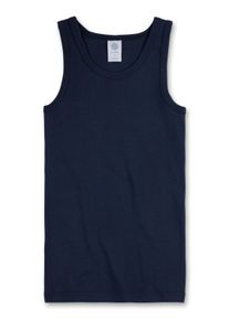 Unterhemd Sanetta "Unterhemd 1er Pack", Jungen, Gr. 116, N-Gr, blau (dunkelblau), Obermaterial: 100% Baumwolle CO(Bio)., Unterhemden Unterhemd