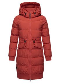 Steppmantel Ragwear "Steppmantel Briosh", Damen, Gr. 3XL, rot, Obermaterial: 100% Polyester PES. Obermaterial: Futter: 100% Polyester PES. 100% Polyester PES., M&auml;ntel Steppmantel