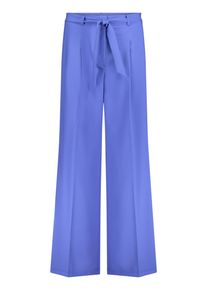 Stoffhose Betty Barclay "Stoffhose unifarben", Damen, Gr. 46, EURO, blau (adria blau), Obermaterial: 86% Polyester PES. 14% Elasthan EL., Hosen Stoffhose