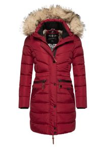 Steppmantel Navahoo "Steppmantel Paula", Damen, Gr. XS, rot (dunkelrot), Obermaterial: 100% Polyester PES. Obermaterial: Futter: 100% Polyester PES. 100% Polyester PES., M&auml;ntel Steppmantel