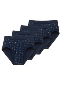 Slip Schiesser "Slip 4er Pack", Herren, Gr. XXL, blau (marine), Obermaterial: 100% Baumwolle CO., Unterhosen Slip