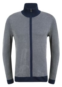 Cardigan Blend "Cardigan BHLonder", Herren, Gr. L, blau (marineblaus), Obermaterial: 50% Polyacryl PAN. 50% Viskose CV., Strickjacken Cardigan