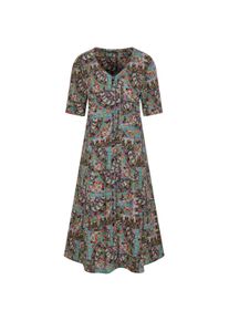 Sommerkleid GOLDNER "Viskosekleid mit orientalischem Muster", Damen, Gr. 54, N-Gr, bunt (bunt, gemustert), Obermaterial: 100% Viskose CV., Kleider Sommerkleid, Eingrifftaschen an den Seitenn&auml;hten