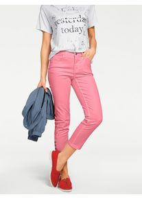 7/8-Hose Heine, Damen, Gr. 46, Normalgr&ouml;&szlig;en, pink (softpink), 98% Baumwolle, 2% Elasthan, Miedereinsatz:85% Polyester, 15% Elasthan, unifarben, 7/8-L&auml;nge, Hosen 7/8-Hose