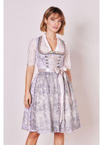 Kr&uuml;ger Dirndl KR&Uuml;GER "Dirndl Lenore (60cm)", Damen, Gr. 36, grau, Obermaterial: 65% Polyester PES. 35% Baumwolle CO., Kleider Dirndl
