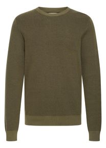 Strickfleece-Pullover Blend "Strickpullover BHBAAL", Herren, Gr. XL, gr&uuml;n (olive night), Obermaterial: 70% Baumwolle CO. 30% Nylon NY., Pullover Strickfleece-Pullover