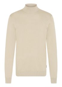 Rollkragenpullover Blend "Rollkragenpullover BHDAN", Herren, Gr. XL, grau (plaza taupe), Obermaterial: 70% Viskose CV. 30% Nylon NY., Pullover Rollkragenpullover