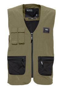 Kurzweste INDICODE "Kurzweste IDPiet", Herren, Gr. XL, gr&uuml;n (army), Obermaterial: 100% Polyester PES., Westen Kurzweste