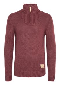 !Solid Troyer SOLID "Troyer SDPetro", Herren, Gr. XL, rot (wine r mel), Obermaterial: 50% Baumwolle CO. 50% Polyacryl PAN., Pullover Troyer