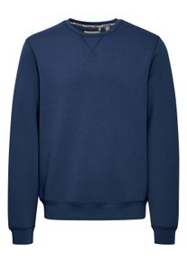 Rundhalspullover Blend "Rundhalspullover BHSweatshirt", Herren, Gr. XL, blau (marineblaus), Obermaterial: 80% Viskose CV. 13% Polyester PES. 7% Elasthan EL., Pullover Rundhalspullover
