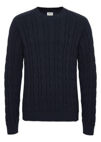 !Solid Strickfleece-Pullover SOLID "Strickpullover SDGibril", Herren, Gr. 3XL, blau (insignia blau), Obermaterial: 100% Baumwolle CO., Pullover Strickfleece-Pullover
