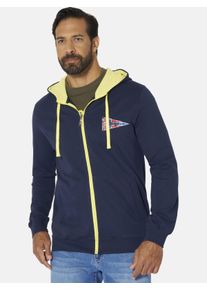 Kapuzensweatjacke Jan Vanderstorm "Sweatjacke JABBE", Herren, Gr. XL, blau (dunkelblau), Obermaterial: 100% Baumwolle CO., Sweatjacken Kapuzensweatjacke