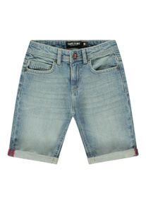 Jeansbermudas Cars Jeans "Shorts TARGET", Jungen, Gr. 14 (164), N-Gr, stone used, Denim/Jeans, Obermaterial: 99% Baumwolle, 1% Elasthan, Abriebeffekte, Basic kniefrei, Jeans Jeansbermudas