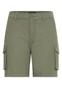 Bermudas oxmo "Bermudas OXKvinne", Damen, Gr. 42, N-Gr, gr&uuml;n (dusty olive), Obermaterial: 99% Baumwolle CO. 1% Elasthan EL., Hosen Bermudas