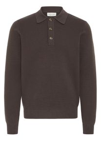 Longsleeve Casual Friday "Strickpullover CFABEL", Herren, Gr. L, braun (demitasse), Obermaterial: 39% Baumwolle CO. 34% Polyester PES. 27% Viskose CV., Shirts Longsleeve