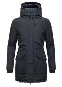 Winterjacke Navahoo "Winterjacke Blizzardstorm", Damen, Gr. S, blau (navy), Obermaterial: 70% Baumwolle CO. 30% Nylon NY. Obermaterial: Futter: 100% Polyester PES. 100% Polyester PES., Jacken Winterjacke