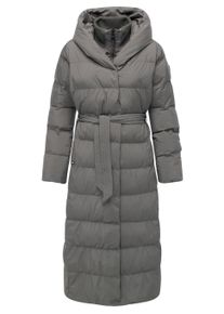 Steppmantel Ragwear "Steppmantel Niani Long", Damen, Gr. L, grau (stone grau), Obermaterial: 100% Polyester PES. Obermaterial: Futter: 100% Polyester PES. 100% Polyester PES., M&auml;ntel Steppmantel