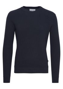 Strickfleece-Pullover Casual Friday "Strickpullover CFKarlo", Herren, Gr. XL, schwarz (anthrazit schwarz), Obermaterial: 100% Baumwolle CO., Pullover Strickfleece-Pullover