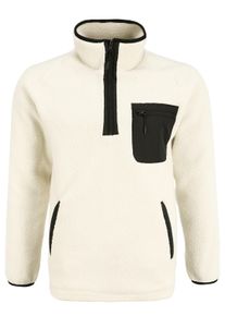 Strickfleece-Pullover INDICODE "Fleecejacke IDTrout", Herren, Gr. XXL, beige (wei&szlig; asparagus), Obermaterial: 100% Polyamid PA., Sweatshirts Strickfleece-Pullover