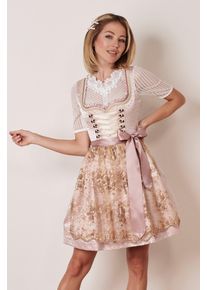 Kr&uuml;ger Dirndl KR&Uuml;GER "Dirndl Rosalia (50cm)", Damen, Gr. 36, N-Gr, rosa, Obermaterial: 100% Polyester PES., herzf&ouml;rmiger Ausschnitt, Kleider Dirndl