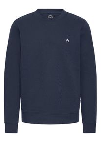 Longpullover Kronstadt "Sweater KSRichards", Damen, Gr. L, blau (sky captain), Obermaterial: 60% Baumwolle CO. 40% Polyester PES., Pullover Longpullover