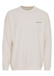 !Solid Rundhalspullover SOLID "Rundhalspullover SDMILL", Herren, Gr. XL, beige (oatmeal), Obermaterial: 100% Baumwolle CO., Pullover Rundhalspullover