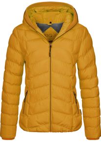Steppjacke LPO "GILMOUR MELVILLE II Women", Damen, Gr. 36 (S), gelb, 100% Polyester, figurbetont, mit innenliegendem Gummizug, Jacken Steppjacke, auch in Gro&szlig;en Gr&ouml;&szlig;en erh&auml;ltlich