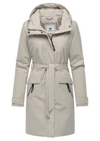 Kurzmantel Ragwear "Kurzmantel Horatia Warm YOUMODO", Damen, Gr. XXL, grau (bone), Obermaterial: 100% Polyester PES. Obermaterial: Futter: 100% Polyester PES. 100% Polyester PES., M&auml;ntel Kurzmantel