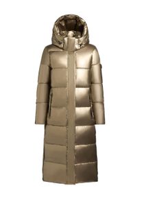 Steppmantel Khujo "Steppmantel Hedd Shiny-YM", Damen, Gr. S, gold, Obermaterial: 100% Polyester PES. Obermaterial: Futter: 100% Nylon NY. 100% Polyester PES., M&auml;ntel Steppmantel