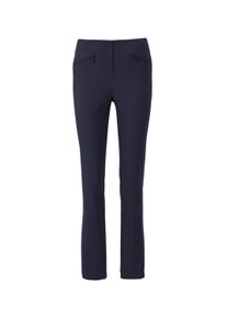 2-in-1-Hose GOLDNER "W&auml;rmende Schlupfhose LOUISA in knitterarmer Ware", Damen, Gr. 46, N-Gr, blau (marine), Obermaterial: 76% Viskose CV. 21% Polyamid PA. 3% Elasthan EL., Hosen 2-in-1-Hose