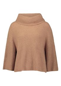 BETTY & CO Strickpullover BETTY & CO "Strickpullover mit Kragen", Damen, Gr. M, braun (camel melange), Obermaterial: 44% Polyacryl PAN. 31% Polyamid PA. 20% Polyester PES. 5% Elasthan EL., Pullover Strickpullover