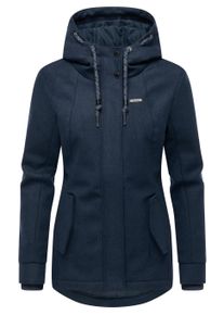 Winterjacke Ragwear "&Uuml;bergangsjacke Monadde Felt YOUMODO", Damen, Gr. L, blau (navy), Obermaterial: 100% Polyester PES. Obermaterial: Futter: 100% Polyester PES. 100% Polyester PES., Jacken Winterjacke
