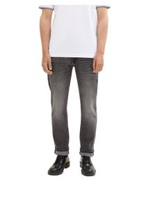 Slim-fit-Jeans Tom Tailor Denim "Piers Slim", Herren, Gr. 30, L&auml;nge 34, grau (used mid stone grau denim), Denim/Jeans, Obermaterial: 99% Baumwolle, 1% Elasthan. Futter: 65% Polyester, 35% Baumwolle, slim fit normal, Jeans Slim-fit-Jeans