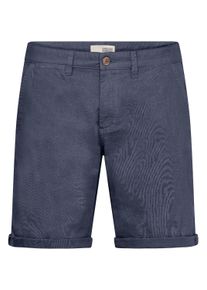 !Solid Shorts SOLID "Shorts SDLoras", Herren, Gr. M, N-Gr, blau (insignia b), Obermaterial: 55% Leinen LI. 45% Baumwolle CO., Hosen Shorts