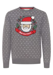 Strickpullover 11 Project "Strickjacke PRJulius", Herren, Gr. S, grau (stone mix), Obermaterial: 100% Polyacryl PAN., Strickjacken Strickpullover