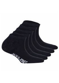 Jack & Jones Sneakersocken JACK & JONES "Socken JACDONGO SOCKS 5 PACK JNR 5er Pack", M&auml;dchen, Gr. 33-37, schwarz, Obermaterial: 72% Baumwolle CO. 26% Polyester PES. 2% Elasthan EL., Socken Sneakersocken