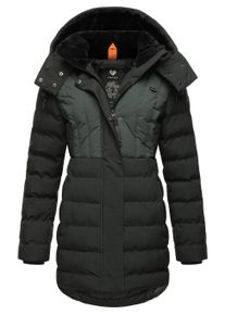 Wintermantel Ragwear "Winterjacke Ashanta Block", Damen, Gr. XXL, gr&uuml;n (dunkelgr&uuml;n23), Obermaterial: 100% Polyester PES. Obermaterial: Futter: 100% Polyester PES. 100% Polyester PES., M&auml;ntel Wintermantel