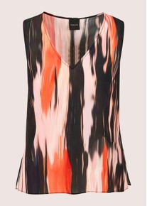 Madeleine Mode Blusentop MADELEINE "Blusentop Viskosebluse in Streifenoptik", Damen, Gr. 38, rot, multicolor, Obermaterial: 100% Viskose CV., Modern, gerade, Blusen Blusentop, Blusentop mit Seitenschlitze