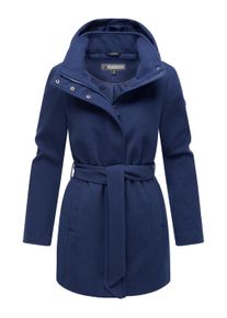 Kurzmantel Marikoo "Kurzmantel Katalinaa 16", Damen, Gr. XL, blau (navy), Obermaterial: 90% Polyester PES. 10% Elasthan EL. Obermaterial: Futter: 100% Polyester PES., M&auml;ntel Kurzmantel