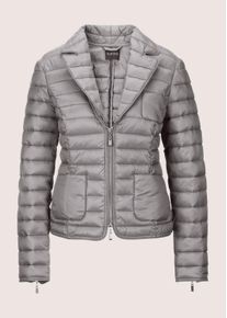 Madeleine Mode Steppjacke MADELEINE "Steppjacke Wattierte Damenjacke mit sportivem Touch", Damen, Gr. 36, grau (steingrau), Obermaterial: 100% Polyamid PA., Modern, normal, Jacken Steppjacke, Zweiwege-Reissverschlu&szlig;