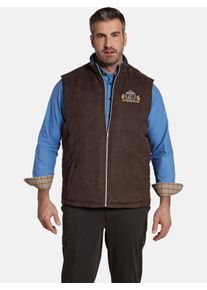 Lederimitatweste CHARLES COLBY "Steppweste DUKE LEEVI", Herren, Gr. 58, braun, Obermaterial: 100% Polyester COOLMAX PES(Coolmax)., Westen Lederimitatweste