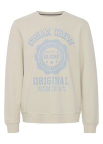 Longpullover Blend "Sweatshirt BHSweatshirt", Herren, Gr. S, beige (oyster gray), Obermaterial: 100% Baumwolle CO., Pullover Longpullover