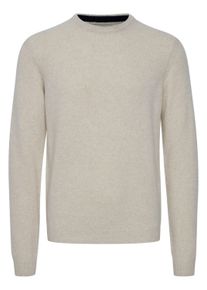 Strickfleece-Pullover Casual Friday "Strickpullover CFKarl", Herren, Gr. XL, beige (light sand melange), Obermaterial: 80% Wolle WO. 20% Polyamid PA., Pullover Strickfleece-Pullover