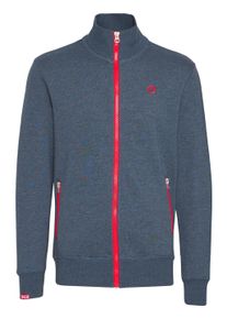 !Solid Sweatjacke SOLID "Sweatjacke SDBennTrack", Herren, Gr. L, blau (ins bl mel), Obermaterial: 50% Baumwolle CO. 50% Polyester PES., Sweatjacken Sweatjacke