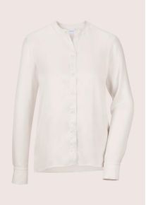 Madeleine Mode Langarmbluse MADELEINE "Bluse Rundhals-Bluse", Damen, Gr. 48, wei&szlig; (perlwei&szlig;, goldfarben), Obermaterial: 100% Viskose CV., Modern, normal, Blusen Langarmbluse