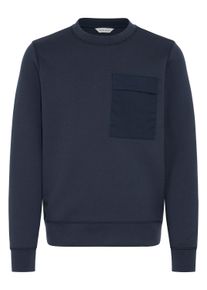 Longpullover Casual Friday "Sweater CFVIDAR", Damen, Gr. S, blau (schwarz navy), Obermaterial: 80% Viskose CV. 13% Polyester PES. 7% Elasthan EL., Pullover Longpullover